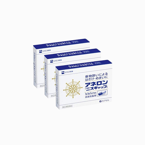 [SSP] 아네론 니스캡 멀미약 6캡슐 or 9캡슐, 3갑 세트, 일본 대표 멀미약